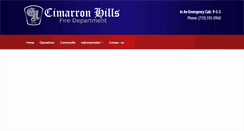 Desktop Screenshot of cimarronhillsfire.org
