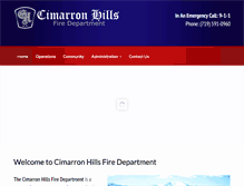 Tablet Screenshot of cimarronhillsfire.org